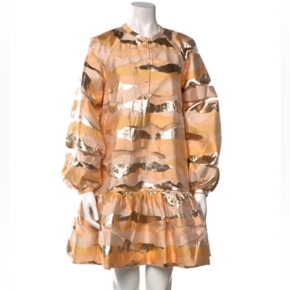 Stine Goya’s ‘Josefine’ Mini Dress | Horizon Gold | Size XXS | Retails @ $460
